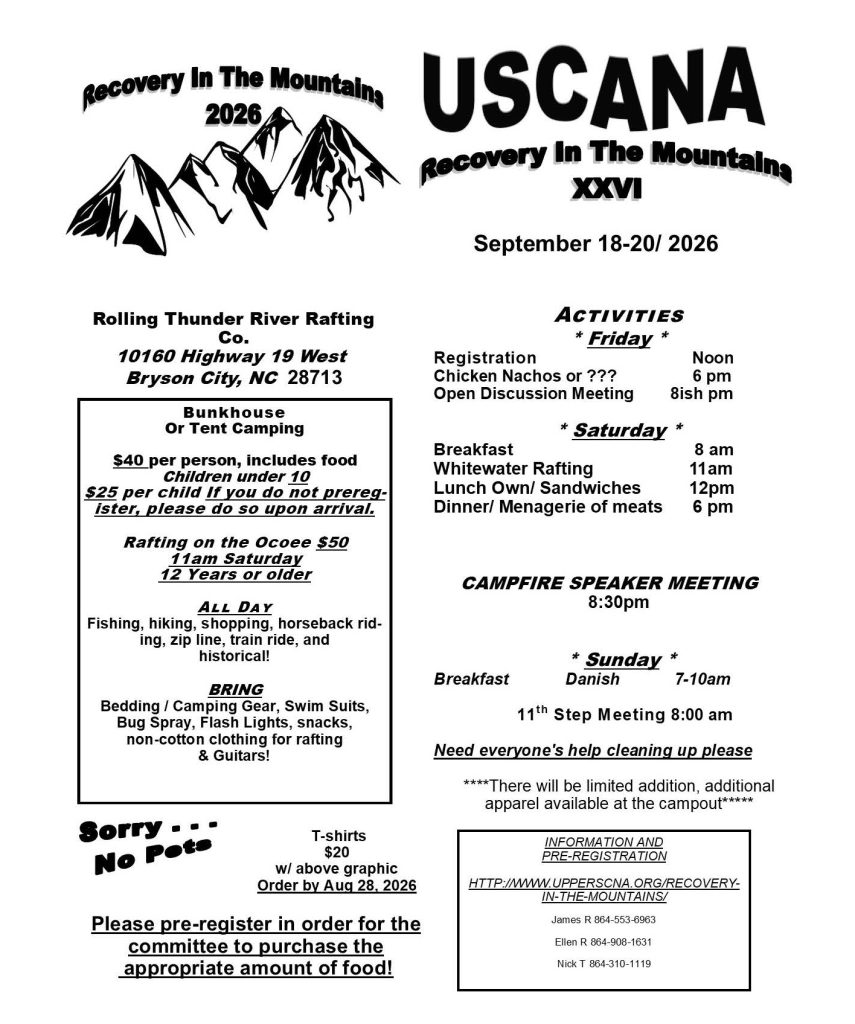 USCANA Recovery in the Mountains